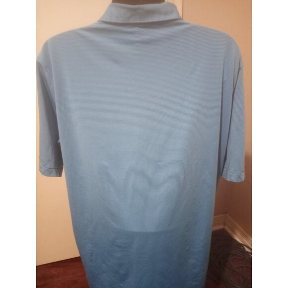 Peter Millar Summer Comfort Polo Shirt Men’s 2XL Blue Stripe Performance Golf - Picture 6 of 11